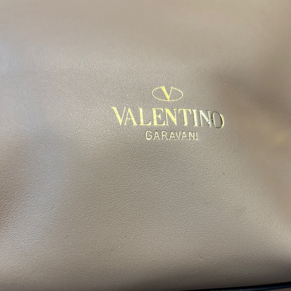Valentino Garavani Beige Studded Tote - Picture 2 of 8
